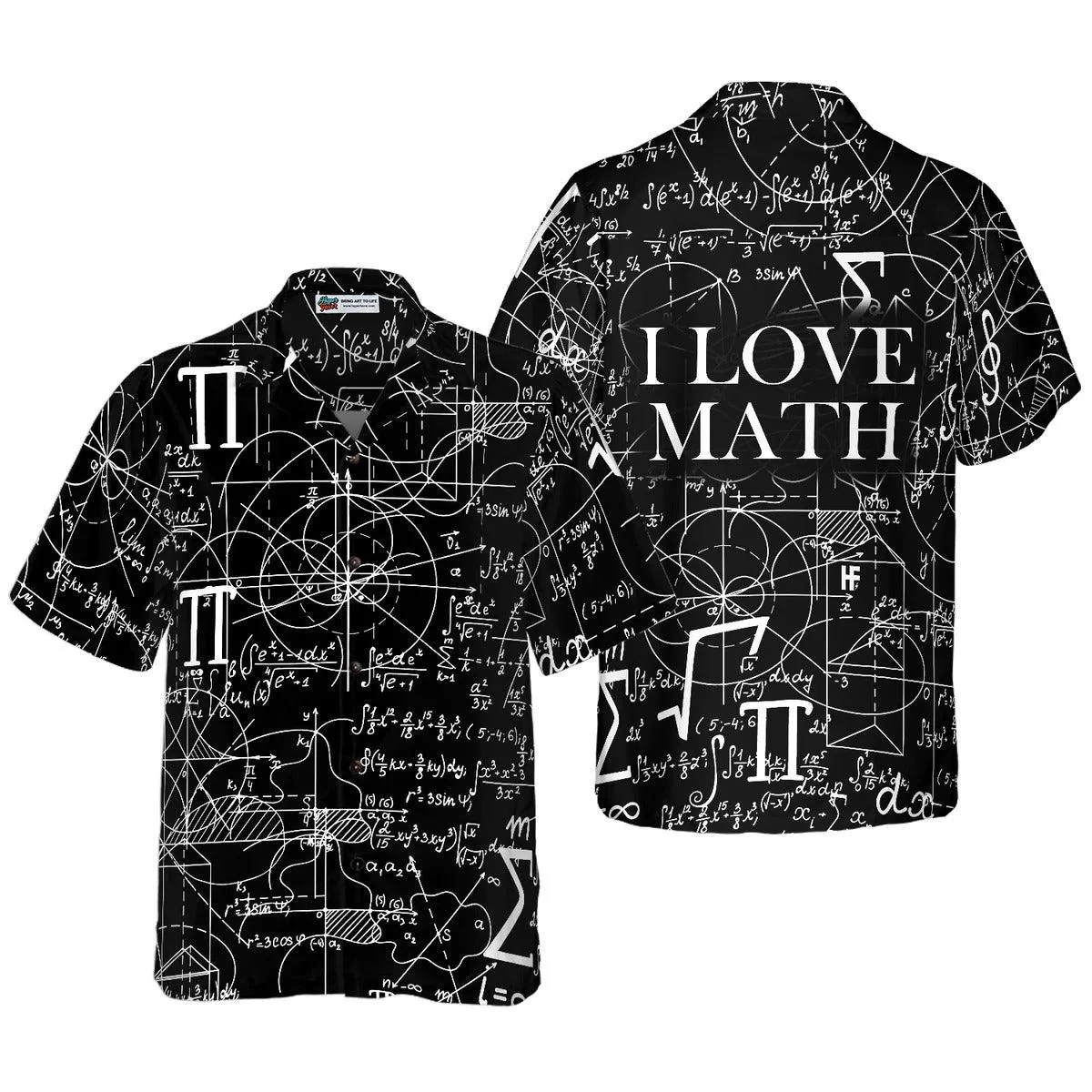 Math Aloha Hawaiian Shirt, Math Seamless Pattern Hawaiian Shirt, Math Hawaiian Shirt For Summer - Perfect Gift For Men, Women, Math Lover, Friend