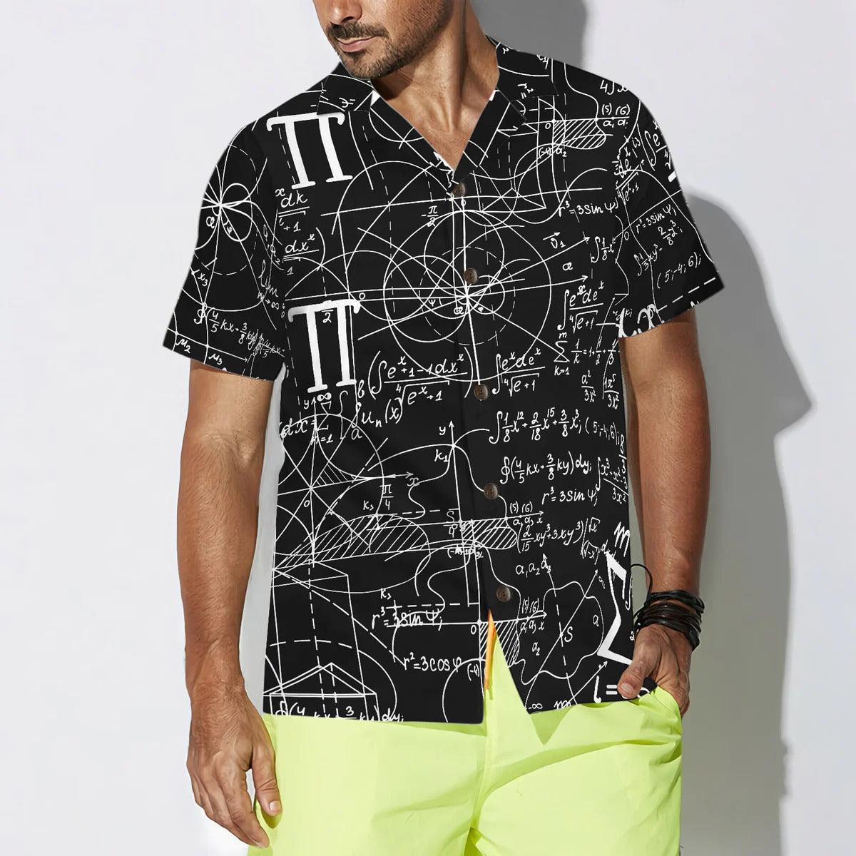 Math Aloha Hawaiian Shirt, Math Seamless Pattern Hawaiian Shirt, Math Hawaiian Shirt For Summer - Perfect Gift For Men, Women, Math Lover, Friend - Image 4
