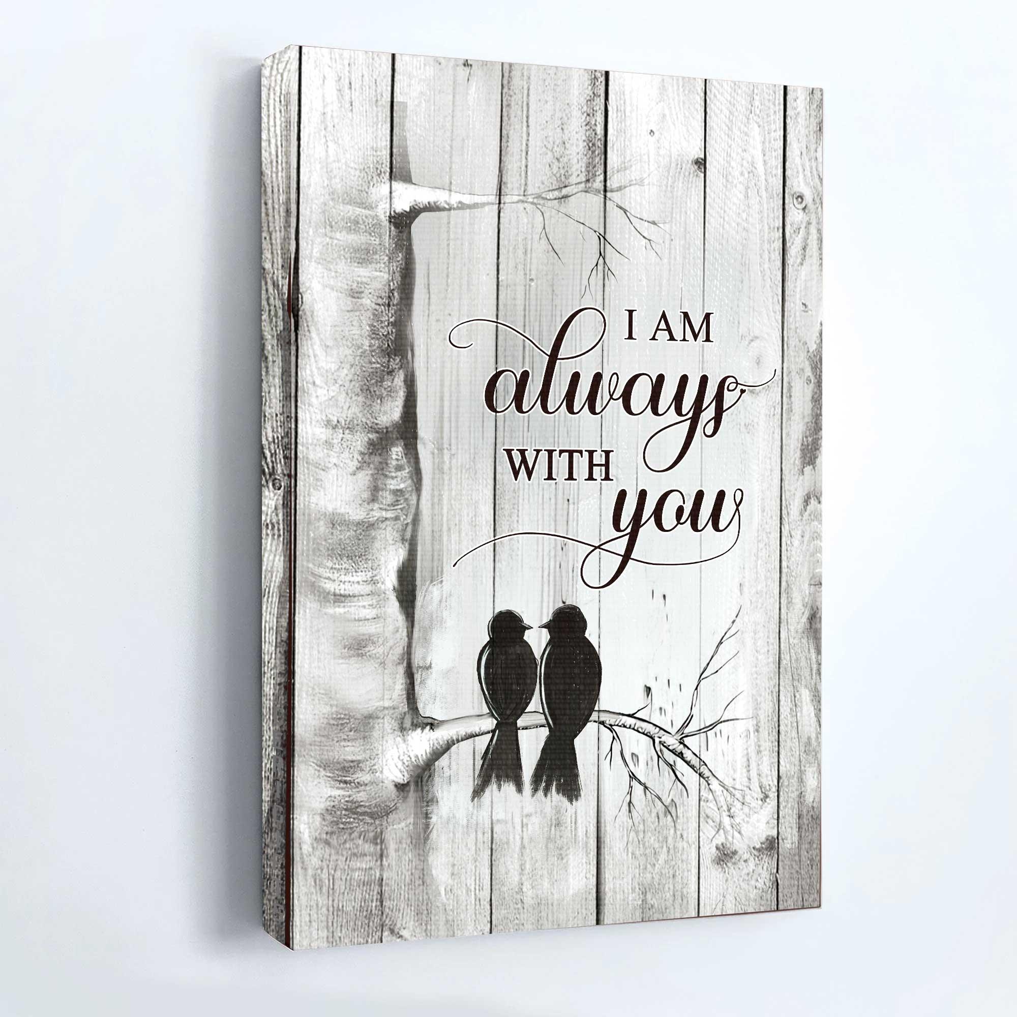 Memorial Premium Wrapped Portrait Canvas - Black Bird, Heaven Message, Saving Memories, I Am Always With You- Heaven Gift For Members Family
