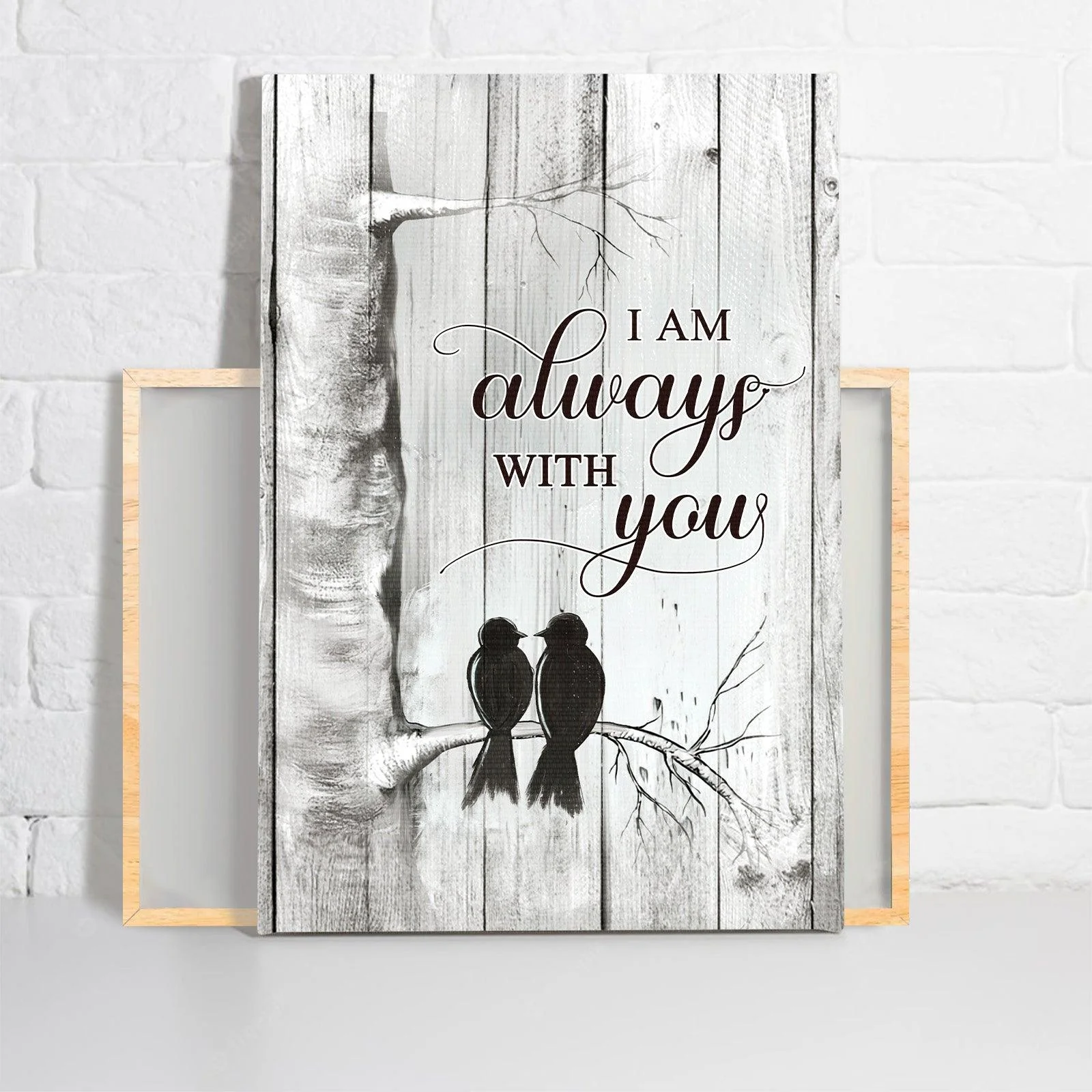 Memorial Premium Wrapped Portrait Canvas - Black Bird, Heaven Message, Saving Memories, I Am Always With You- Heaven Gift For Members Family - Image 2