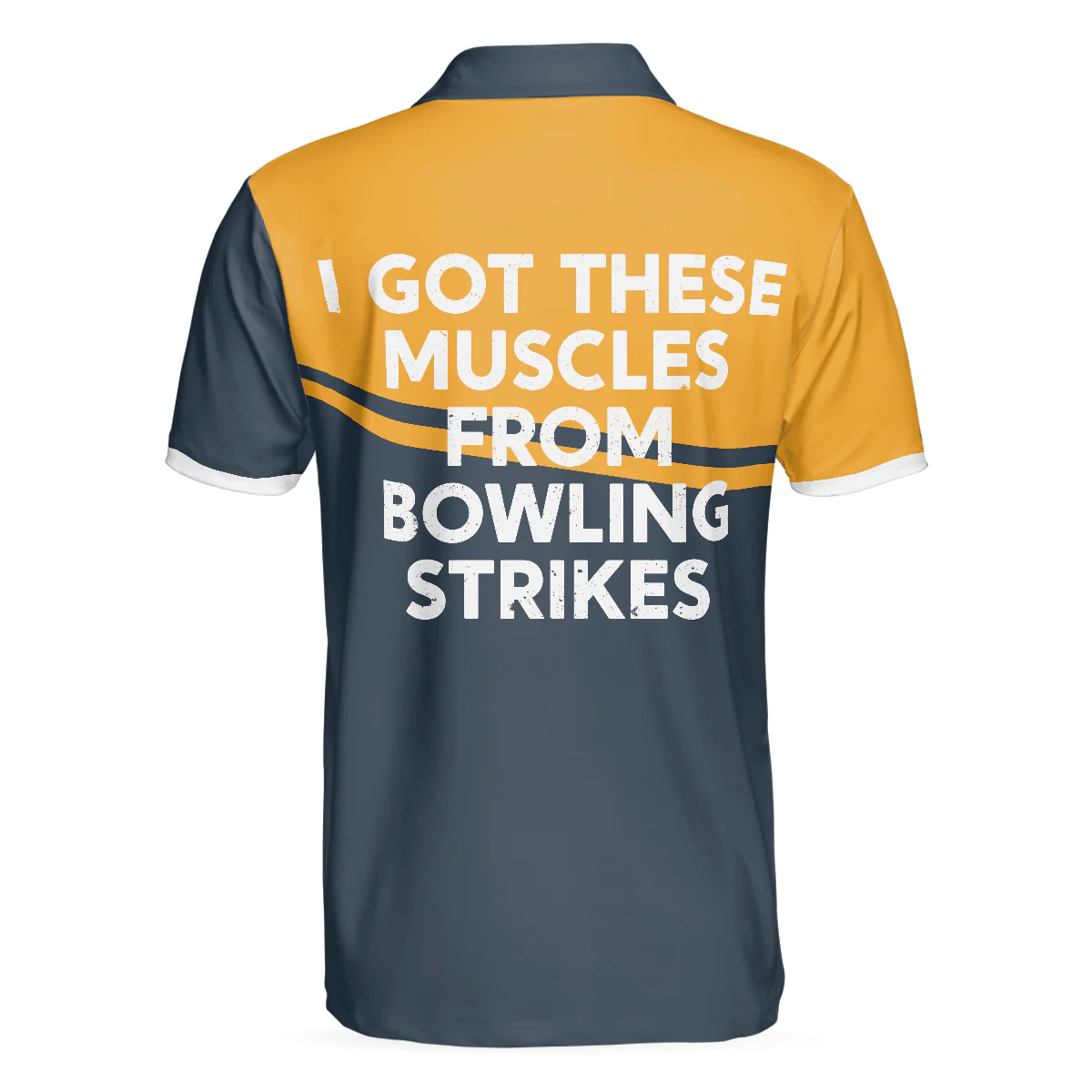 Men Bowling Polo Shirt - I Got These Muscles From Bowling Strikes Polo Shirt, Bowling Polo Shirt, Bowling Shirt For Men - Image 2