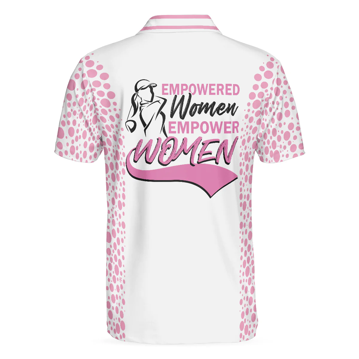 Men Golf Polo Shirt - Empowered Women Empower Women Golf Pink Polo Shirt, Polo Shirts For Men, Golfers - Image 2