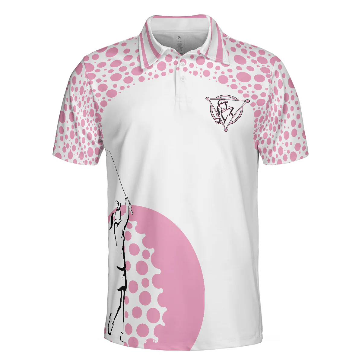 Men Golf Polo Shirt - Empowered Women Empower Women Golf Pink Polo Shirt, Polo Shirts For Men, Golfers - Image 3