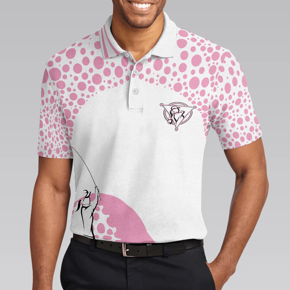 Men Golf Polo Shirt - Empowered Women Empower Women Golf Pink Polo Shirt, Polo Shirts For Men, Golfers - Image 5