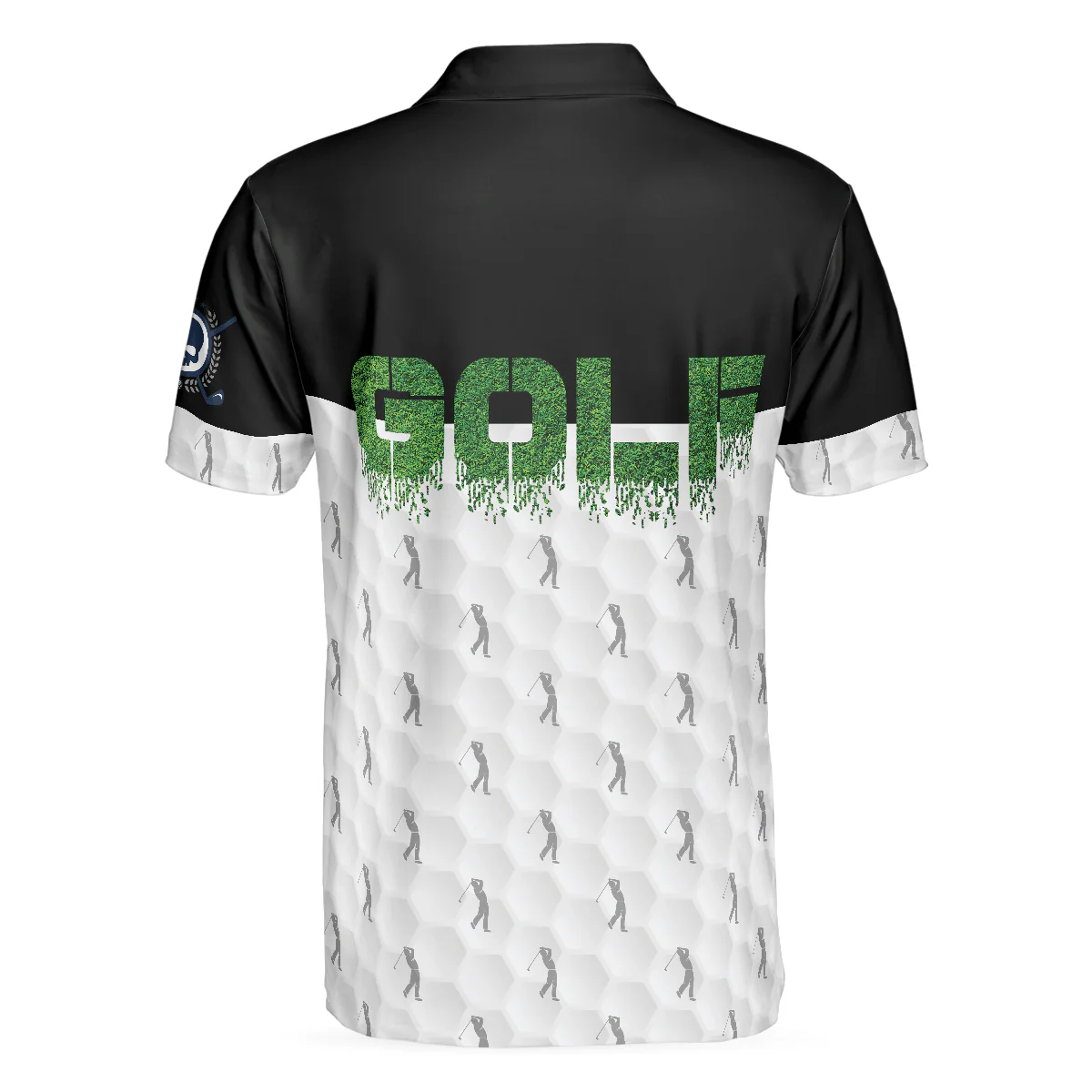 Men Golf Polo Shirt - Funny Golfer Seamless Pattern Golf Men Polo Shirt - Perfect Polo Shirt For Men, Golfers - Image 2