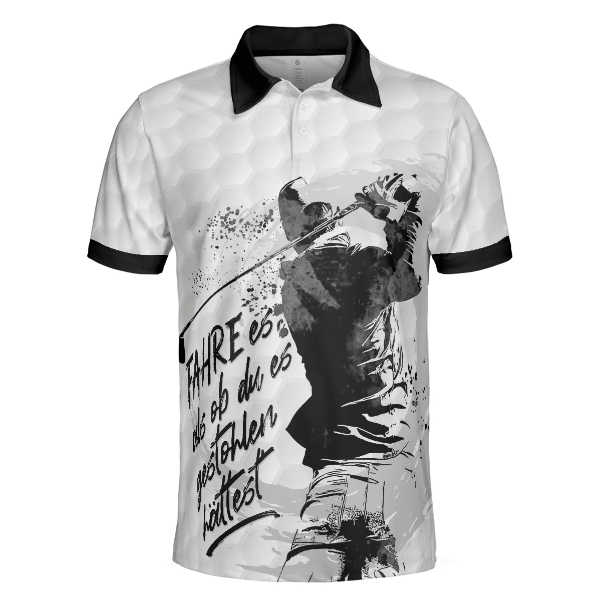 Men Golf Polo Shirt - German Golfing Men Polo Shirt, Fahre Es Als Ob Du Es Gestohlen Hättest Polo Shirt, Best Golf Shirt For Men, Gift For Golfers - Image 3