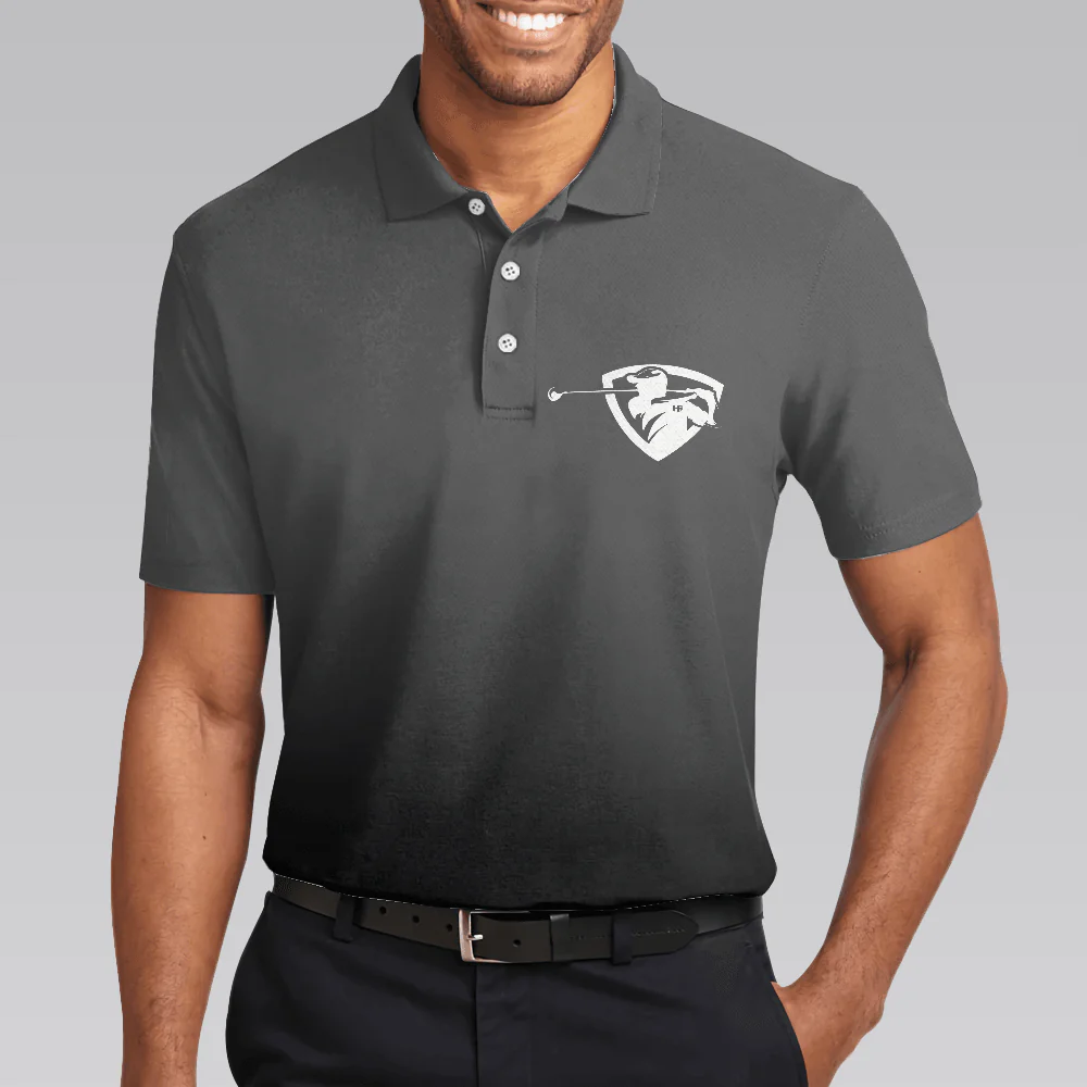 Men Golf Polo Shirt - Golf Black Pimps Polo Shirt For Men, Funny White Men Golfing Polo Shirt - Best Gift For Men, Golf Lovers - Image 4