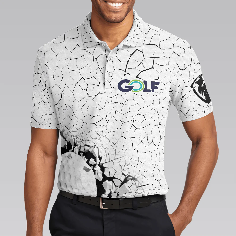 Men Golf Polo Shirt - Golf Breaker Polo Shirt, Unique Design Golf Polo Shirt, Smart Golf Shirt For Men - Best Gift For Golf Lovers - Image 3