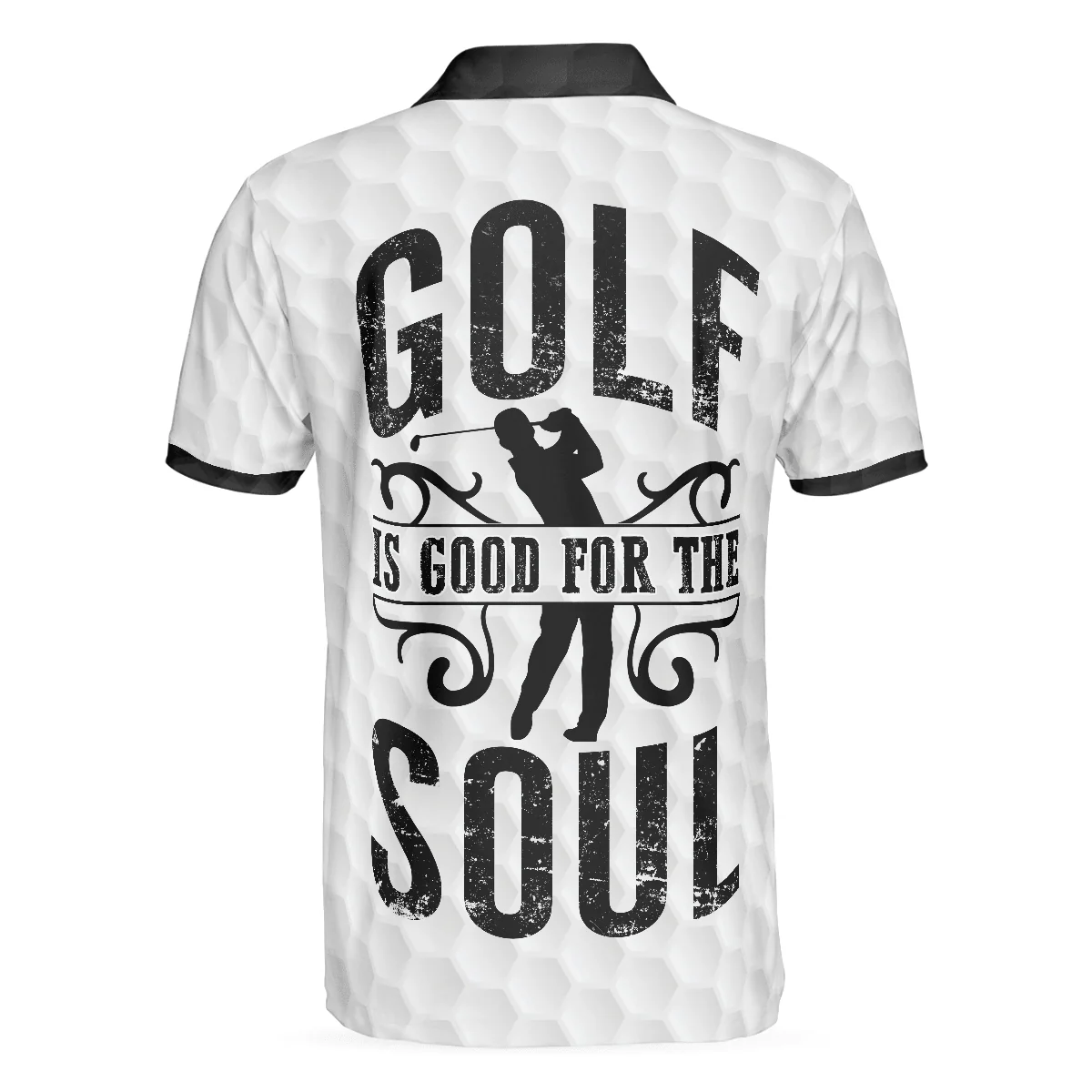 Men Golf Polo Shirt - Golf Is Good For Soul Polo Shirt, Skull Golf Polo Shirt, Golf Shirt For Men, Gift For Golf Lover - Image 2