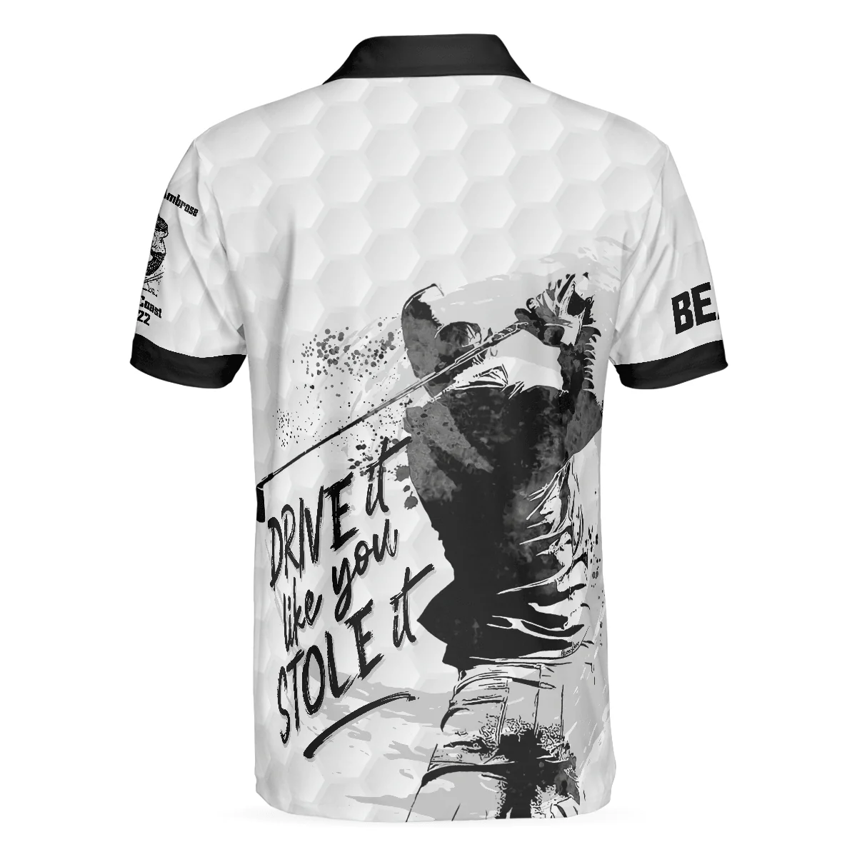 Men Golf Polo Shirt - Golf Men Polo Shirt, 5 Five & V Drive It Like You Stole It Men Golf Polo Shirt - Perfect Polo Shirt For Men, Golfers - Image 2