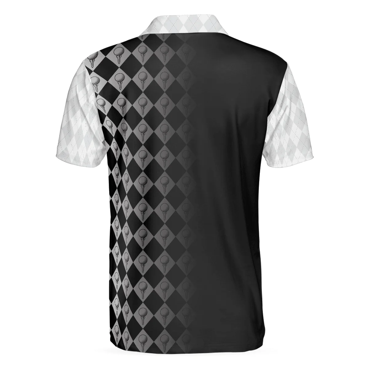 Men Golf Polo Shirt - Golf Weapons Of Grass Destruction Men Polo Shirt, Black And White Golf Shirt For Men, Best Gift For Men, Golfers - Image 4
