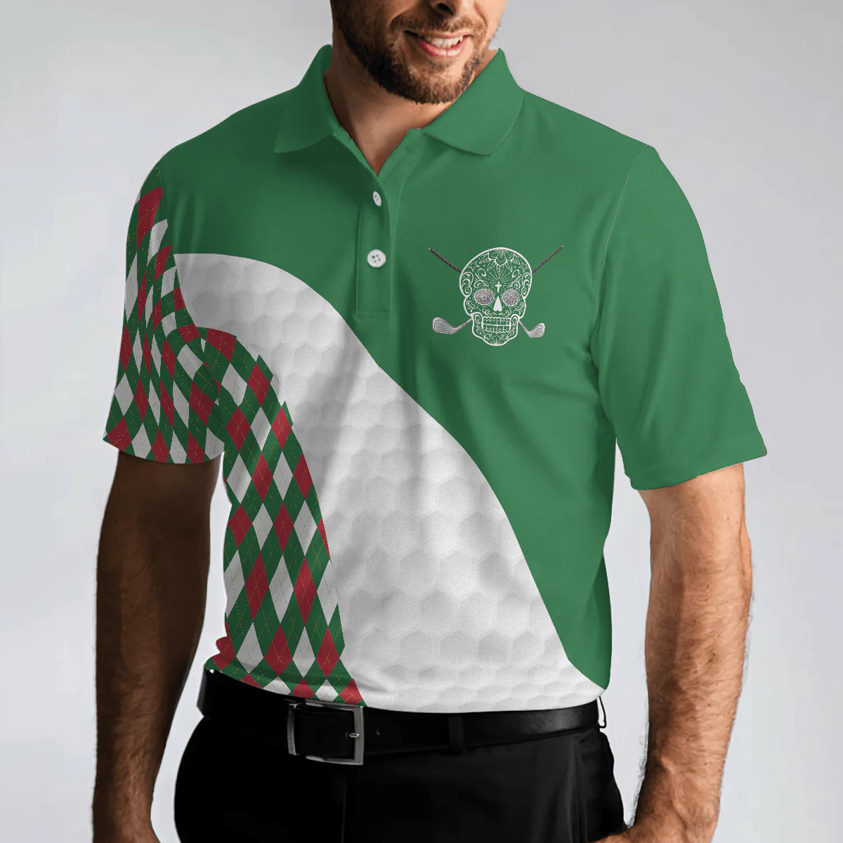 Men Golf Polo Shirt - Golfing Without Tacos Is Just Walking On The Grass Golf Shirt Men Polo Shirt - Perfect Polo Shirt For Men, Golfers - Image 5