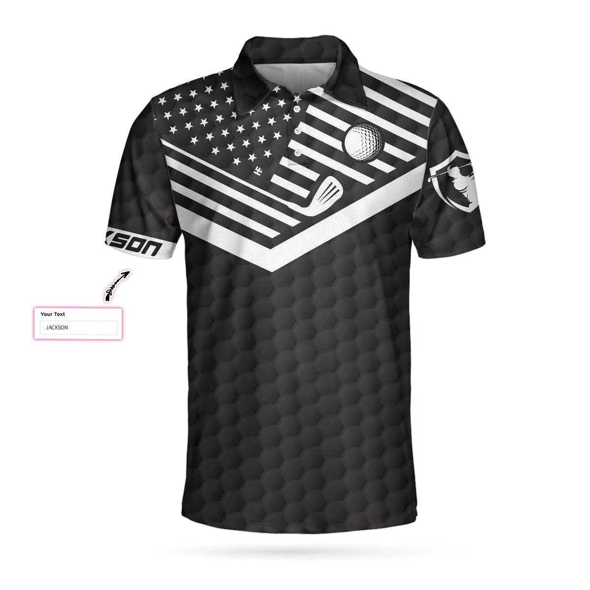 Men Golf Polo Shirt - I Don't Always Play Golf Custom Polo Shirt, Personalized Golf American Flag Polo Shirt, Cool Golf Shirt For Men, Golf Lover - Image 2