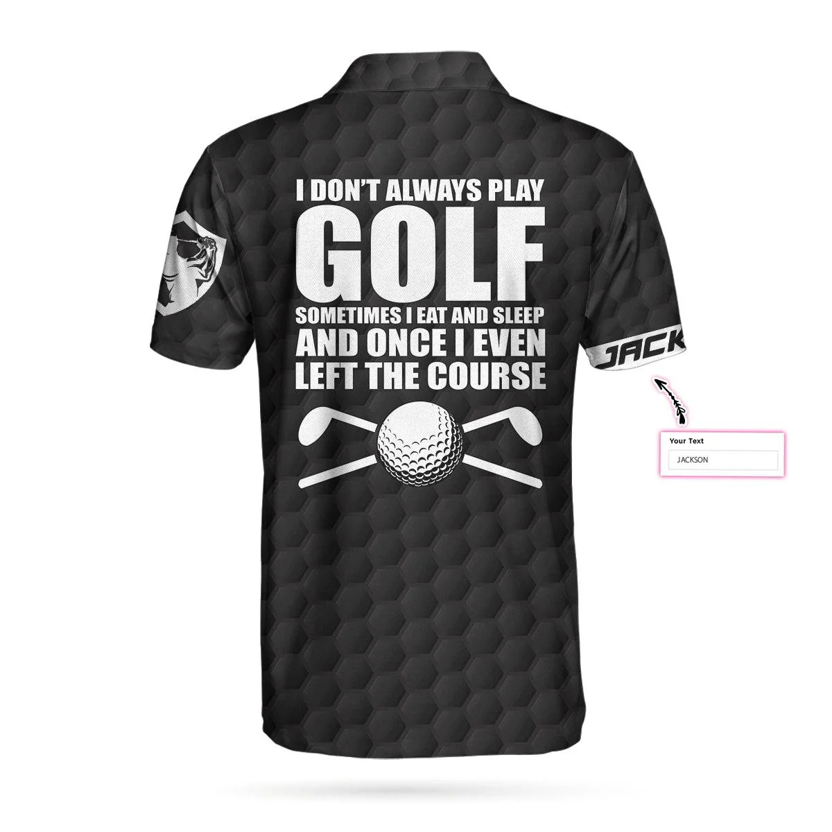 Men Golf Polo Shirt - I Don't Always Play Golf Custom Polo Shirt, Personalized Golf American Flag Polo Shirt, Cool Golf Shirt For Men, Golf Lover - Image 3