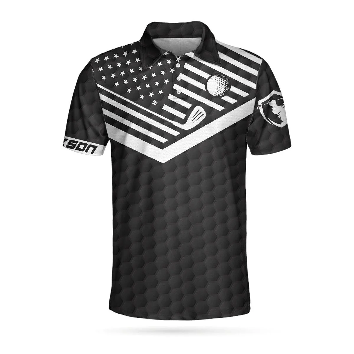 Men Golf Polo Shirt - I Don't Always Play Golf Custom Polo Shirt, Personalized Golf American Flag Polo Shirt, Cool Golf Shirt For Men, Golf Lover - Image 4