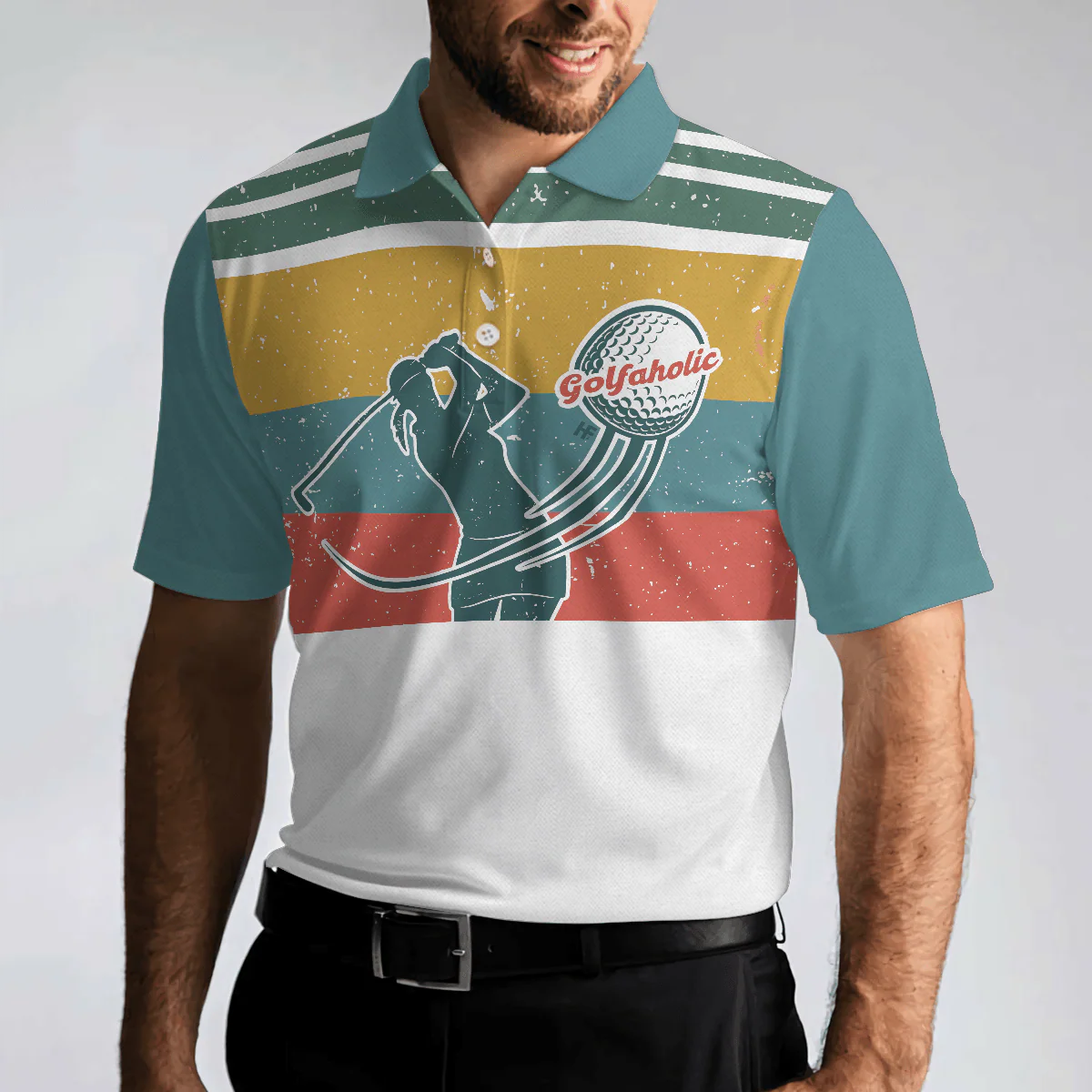 Men Golf Polo Shirt - I Golf Like A Girl Try To Keep Up Polo Shirt, Polo Shirts For Men And Women, Best Gift For Golfer - Image 5
