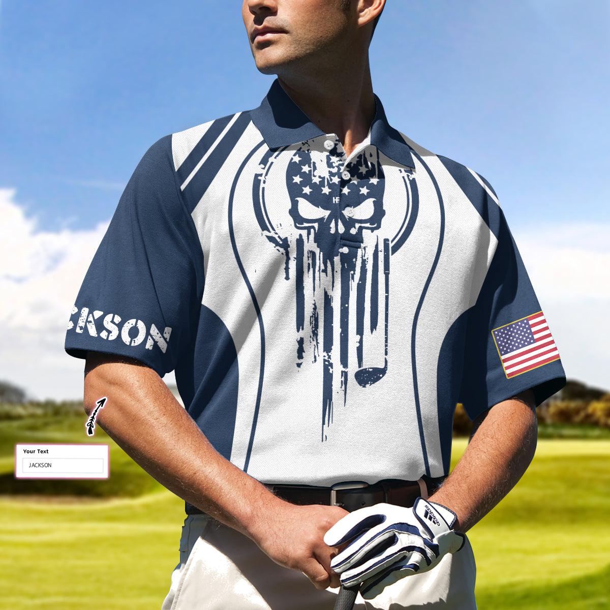 Men Golf Polo Shirt - I Got A Hole In One Golf Custom Polo Shirt, Personalized Skull Golf Shirt For Men, Best Gift For Men, Golf Lover - Image 2