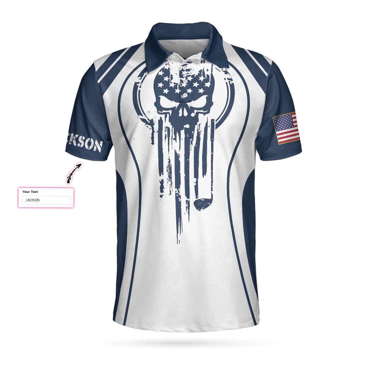Men Golf Polo Shirt - I Got A Hole In One Golf Custom Polo Shirt, Personalized Skull Golf Shirt For Men, Best Gift For Men, Golf Lover - Image 4