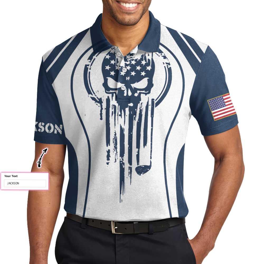 Men Golf Polo Shirt - I Got A Hole In One Golf Custom Polo Shirt, Personalized Skull Golf Shirt For Men, Best Gift For Men, Golf Lover - Image 5