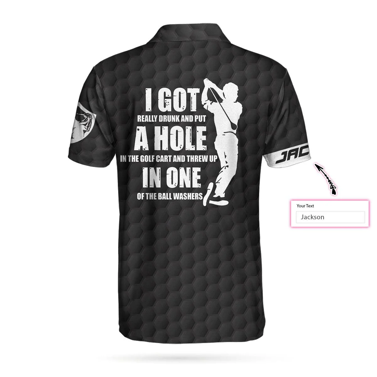 Men Golf Polo Shirt - I Got Really Drunk And Put A Hole In The Golf Cart Custom Polo Shirt, Personalized Golf Shirt For Men, Best Gift For Men, Golf Lover - Image 3