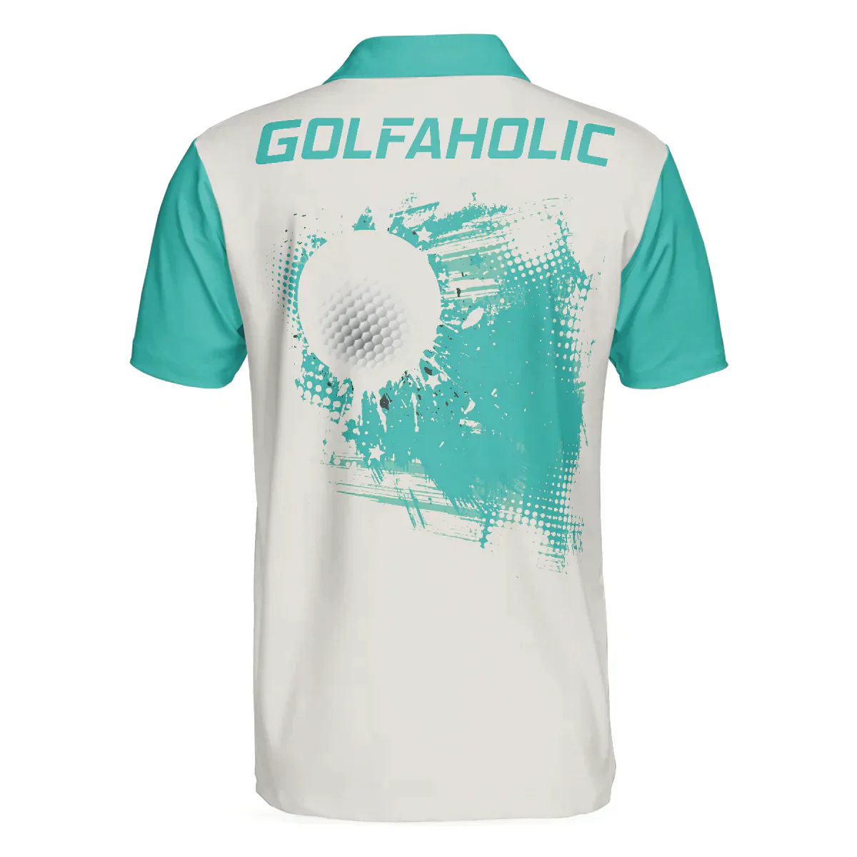 Men Golf Polo Shirt - Life Is Full Of Important Choices, Cyan Argyle Pattern Men Golf Polo Shirt - Perfect Polo Shirt For Men, Golfers - Image 2
