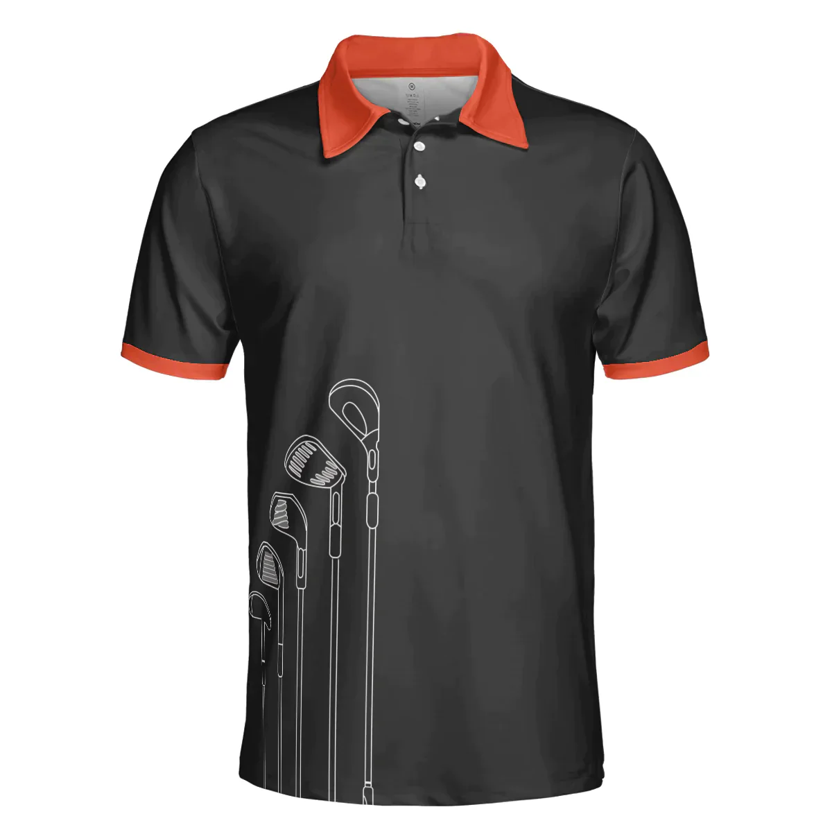Men Golf Polo Shirt - Life Is Full Of Important Choices Golf Clubs Polo Shirt, Black Golfing Men Golf Polo Shirt - Perfect Polo Shirt For Men, Golfers - Image 3