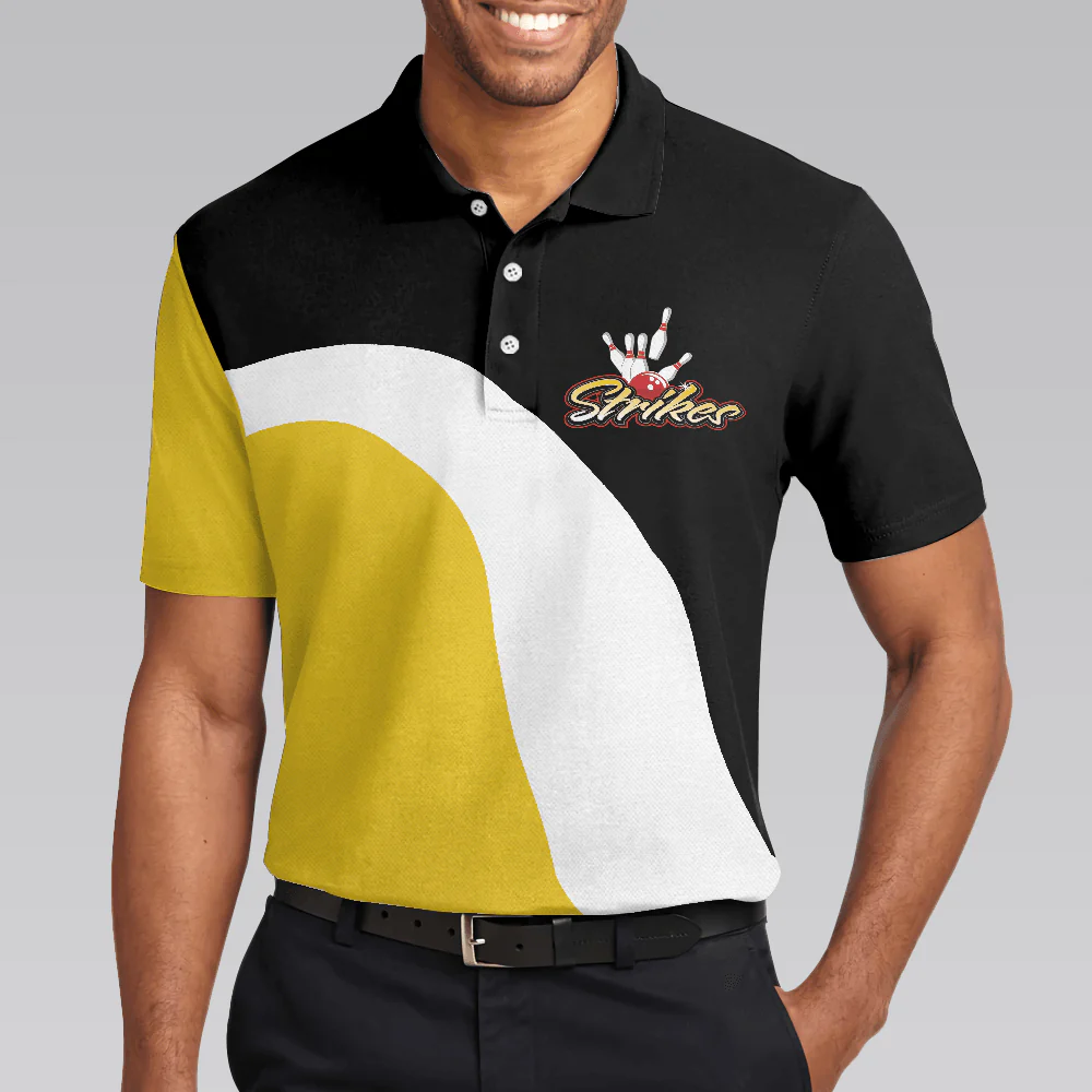 Men Golf Polo Shirt - Simple Drinking Golf Men Polo Shirt, Beer Helps Me Aim Better Polo Shirt Design - Perfect Polo Shirt For Men, Golfers - Image 5
