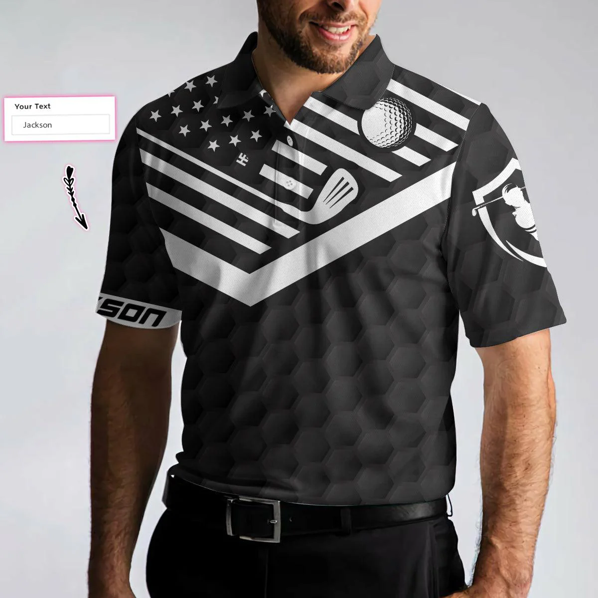 Men Golf Polo Shirt - The Older I Get Custom Polo Shirt, Personalized Black American Flag Polo Shirt, Best Golf Shirt - Perfect Gift For Men - Image 5