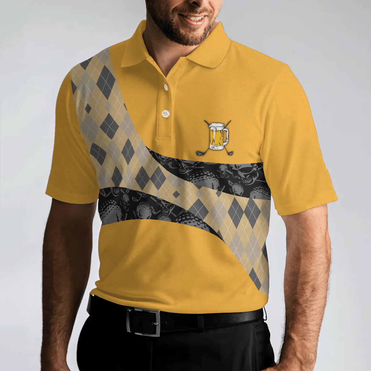 Men Golf Polo Shirt - There Is Nothing A Beer And Golf Can't Fix Polo Shirt - Perfect Gift For Men - Image 4