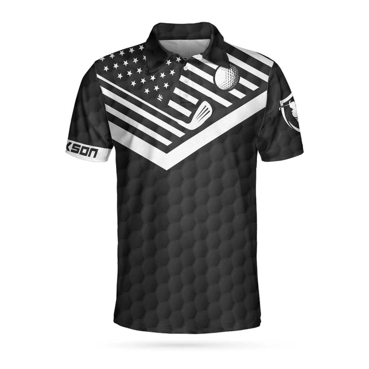 Men Golf Polo Shirt - To Find A Man’s True Character American Flag Custom Polo Shirt, Personalized Golf Shirt - Perfect Gift For Women - Image 3