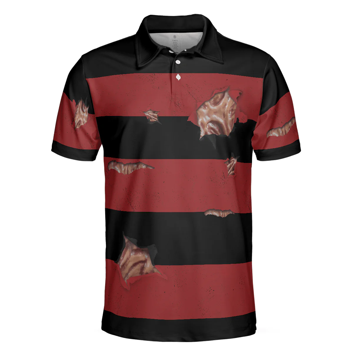 Men Polo Shirt - The Nightmare Is Coming To Town Halloween Polo Shirt, Scary Halloween Shirt - Perfect Gift For Men - Image 3