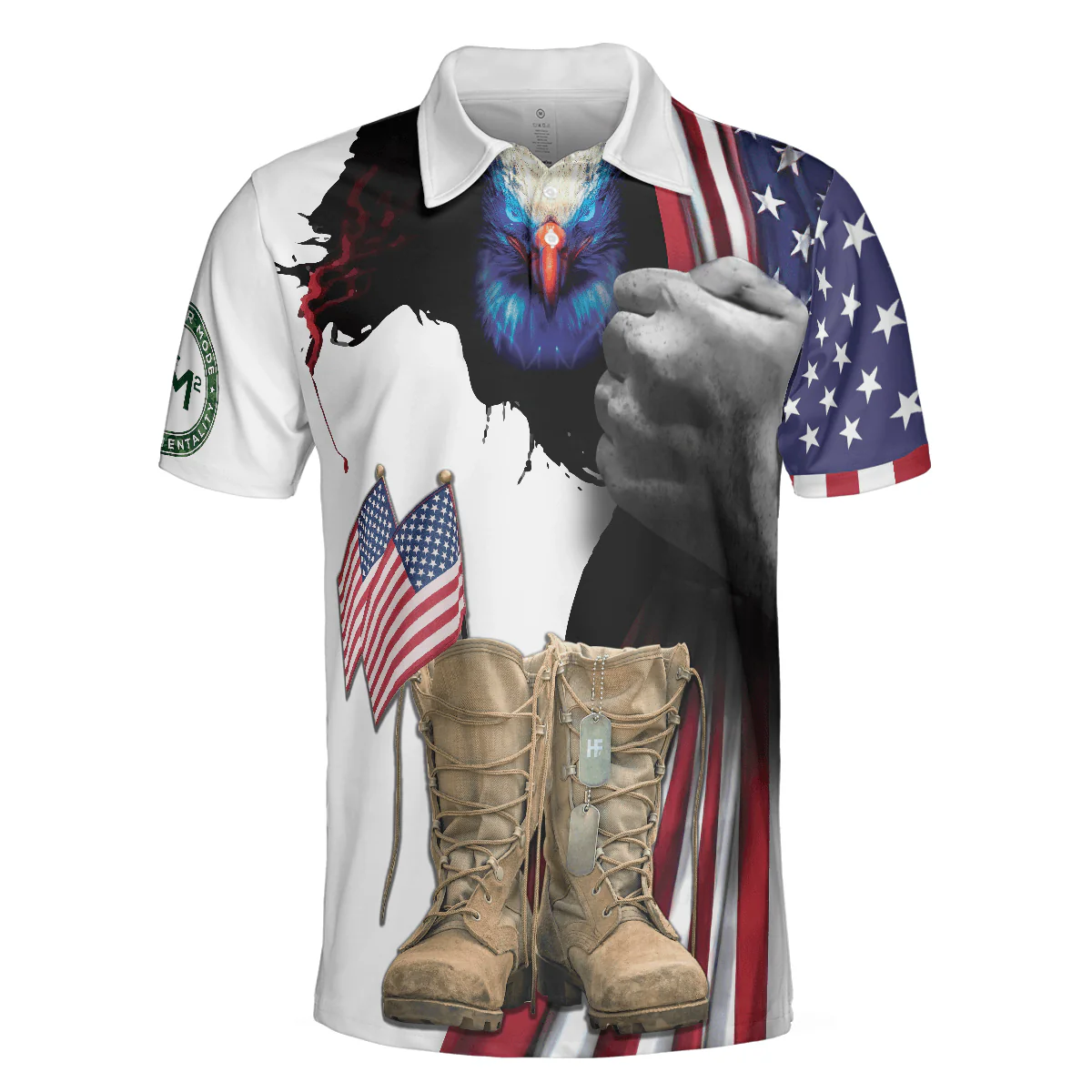 Men Veteran Polo Shirt - Solder Mode Men Polo Shirt, SM Every Veteran Is A Hero Polo Shirt - Perfect Gift For Men, Veteran - Image 3