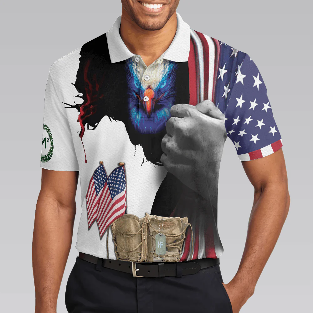 Men Veteran Polo Shirt - Solder Mode Men Polo Shirt, SM Every Veteran Is A Hero Polo Shirt - Perfect Gift For Men, Veteran - Image 4