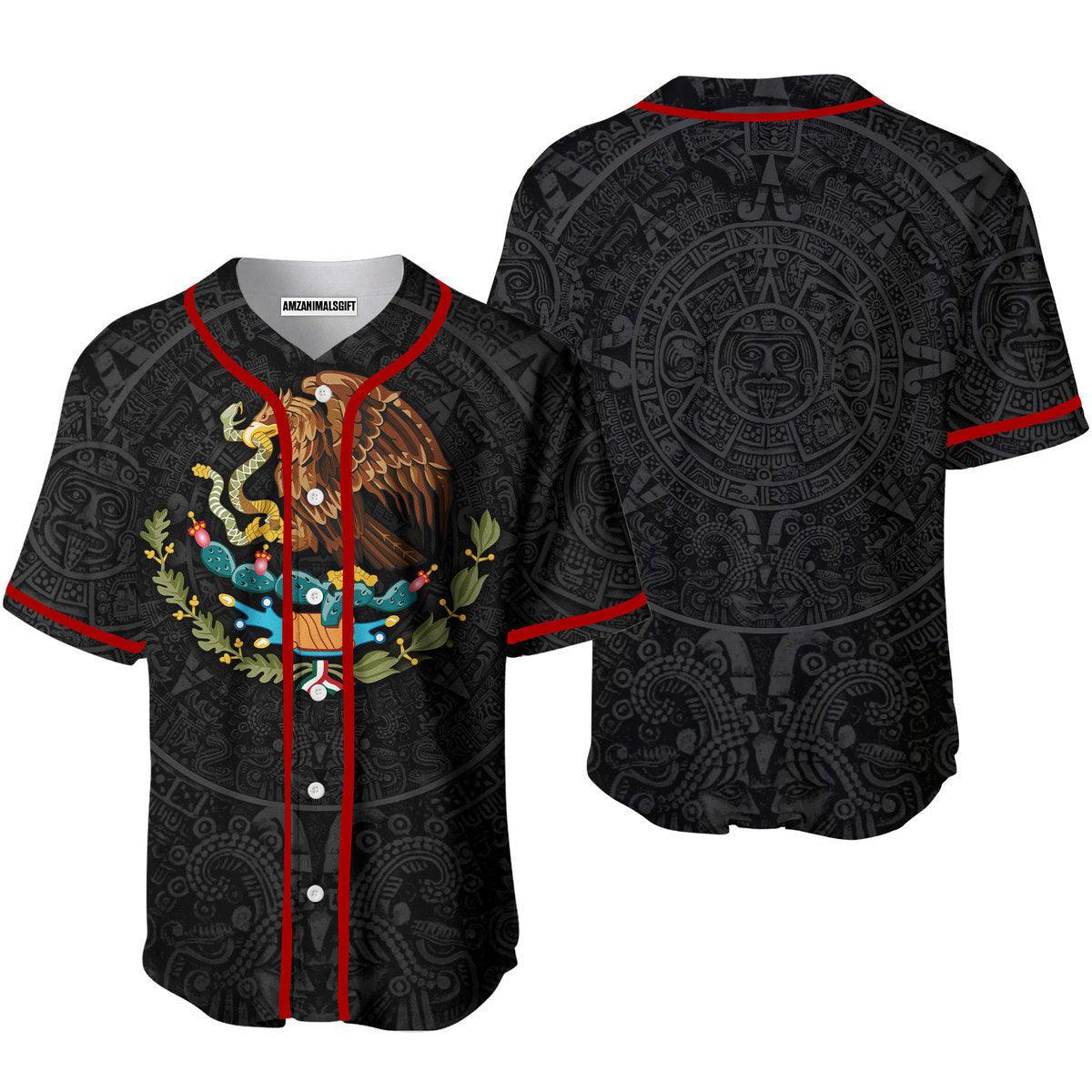 Mexican Aztec Warrior Baseball Jerseys For Men And Women - Perfect Gift For Friend, Family