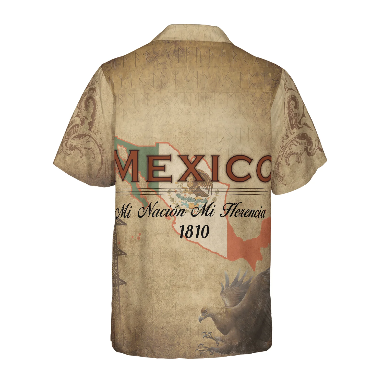 Mi Nacion Mi Herencia Mexico Hawaiian Shirt, Colorful Summer Aloha Shirts For Men Women, Perfect Gift For Husband, Wife, Friend, Family - Image 2