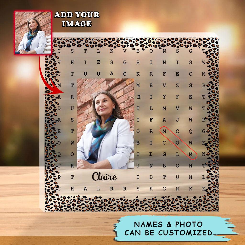 Mother Custom Shaped Acrylic Plaque - Personalized Mother Mom Scrabble Puzzle Custom Shaped Acrylic Plaque - Perfect Gift For Mother's Day, Mother