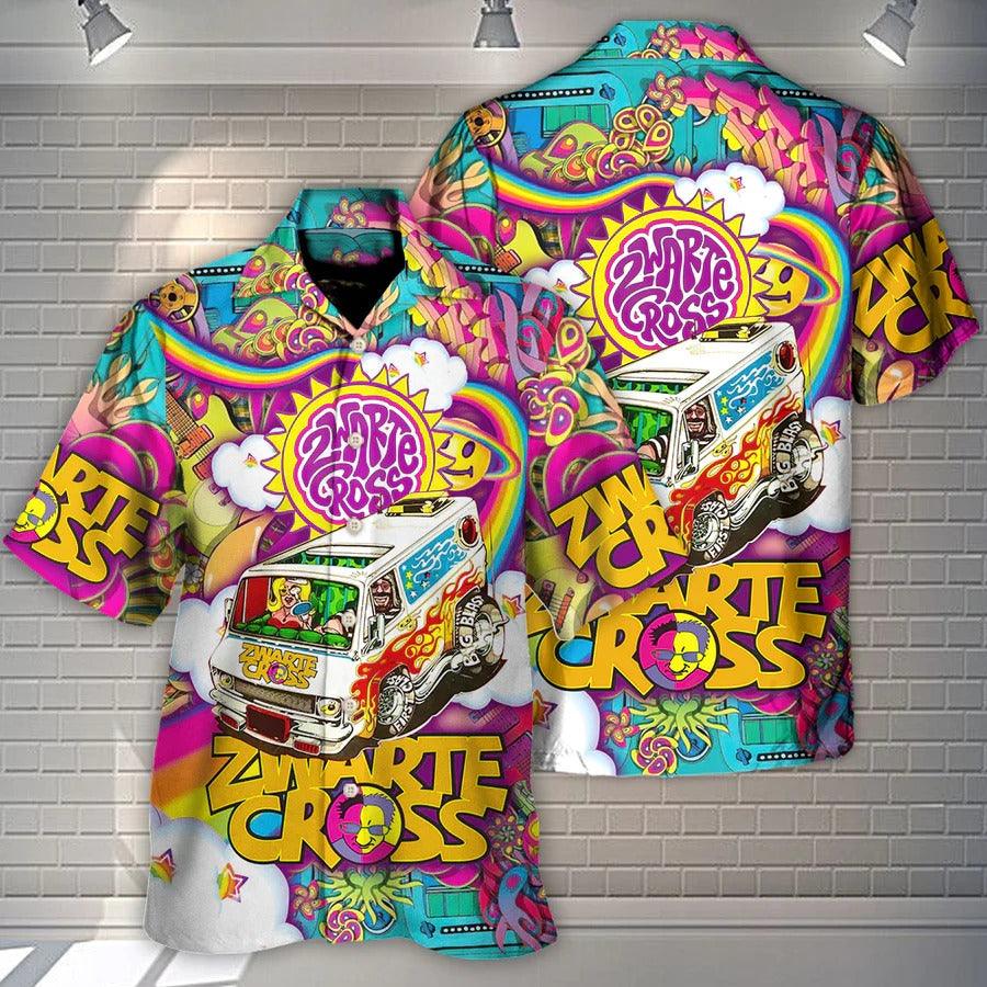 Music Hawaiian Shirt, Music Event Zwarte Cross, Beat Hippie Style Aloha Shirt For Men And Women - Perfect Gift For Music Lovers