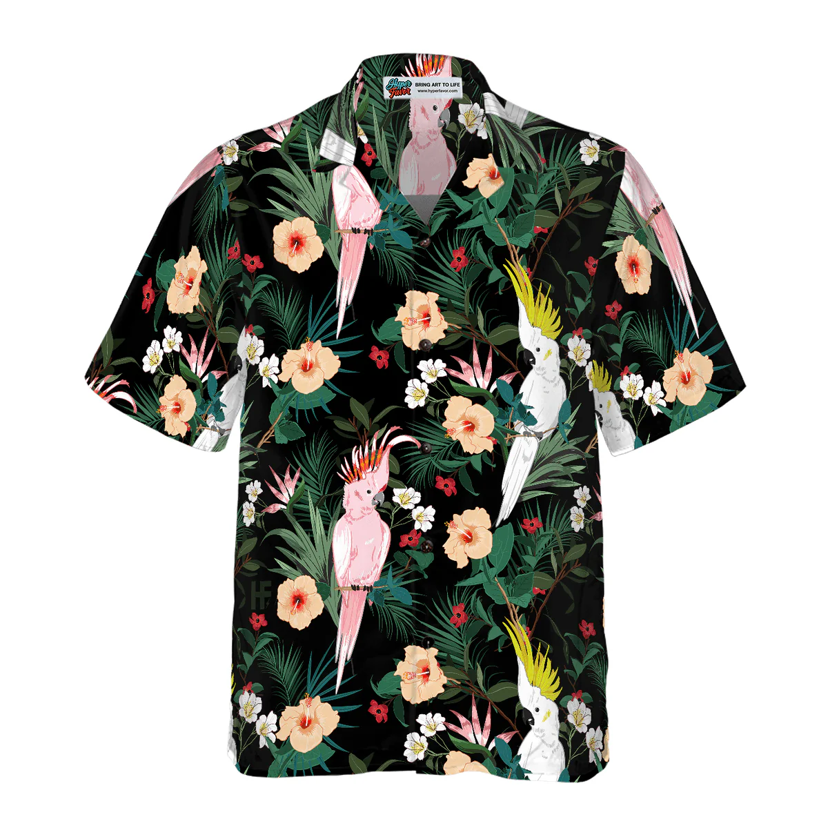 Parrot Hawaiian Shirt, Parrots In The Tropical Forest Aloha Shirt For Men - Perfect Gift For Husband, Boyfriend, Friend, Family - Image 2