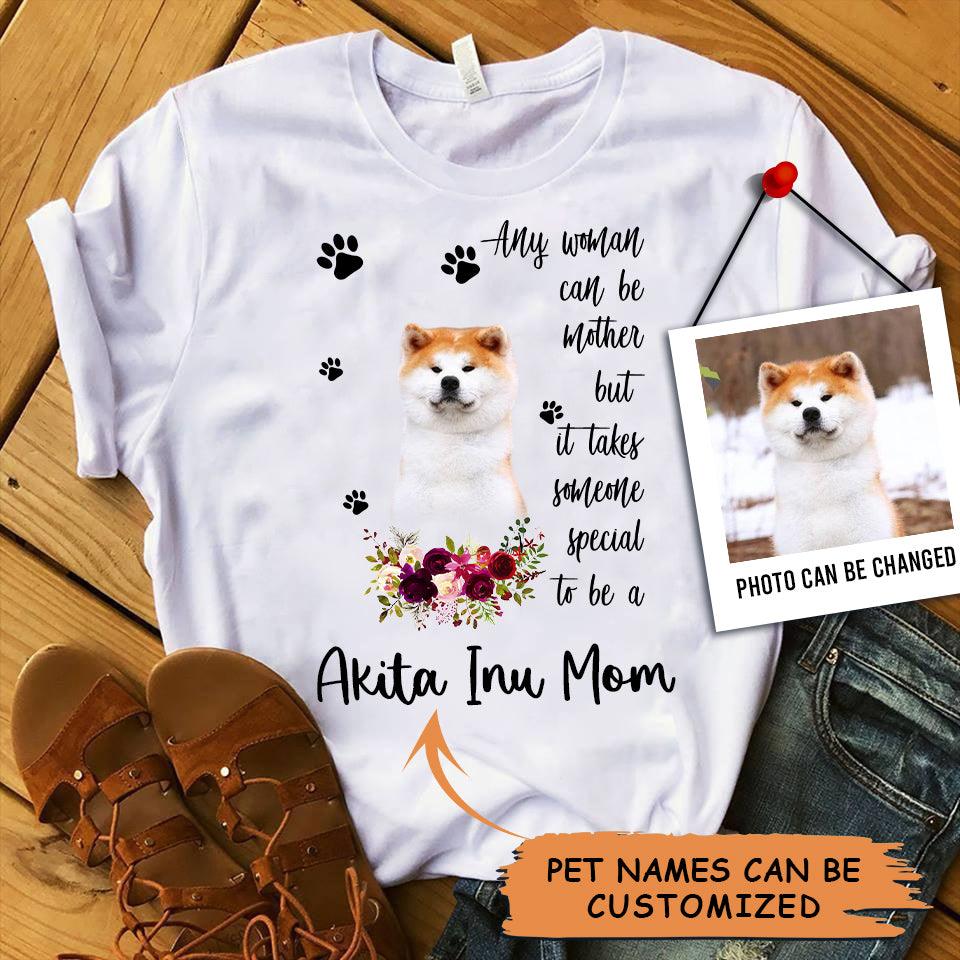 Personalized Akita Inu Mom T Shirts, Happy Mother's Day From Akita Inu For Humans, Women's Akita Inu Gifts Akita Inu Cute Akita Inu Puppy T Shirts