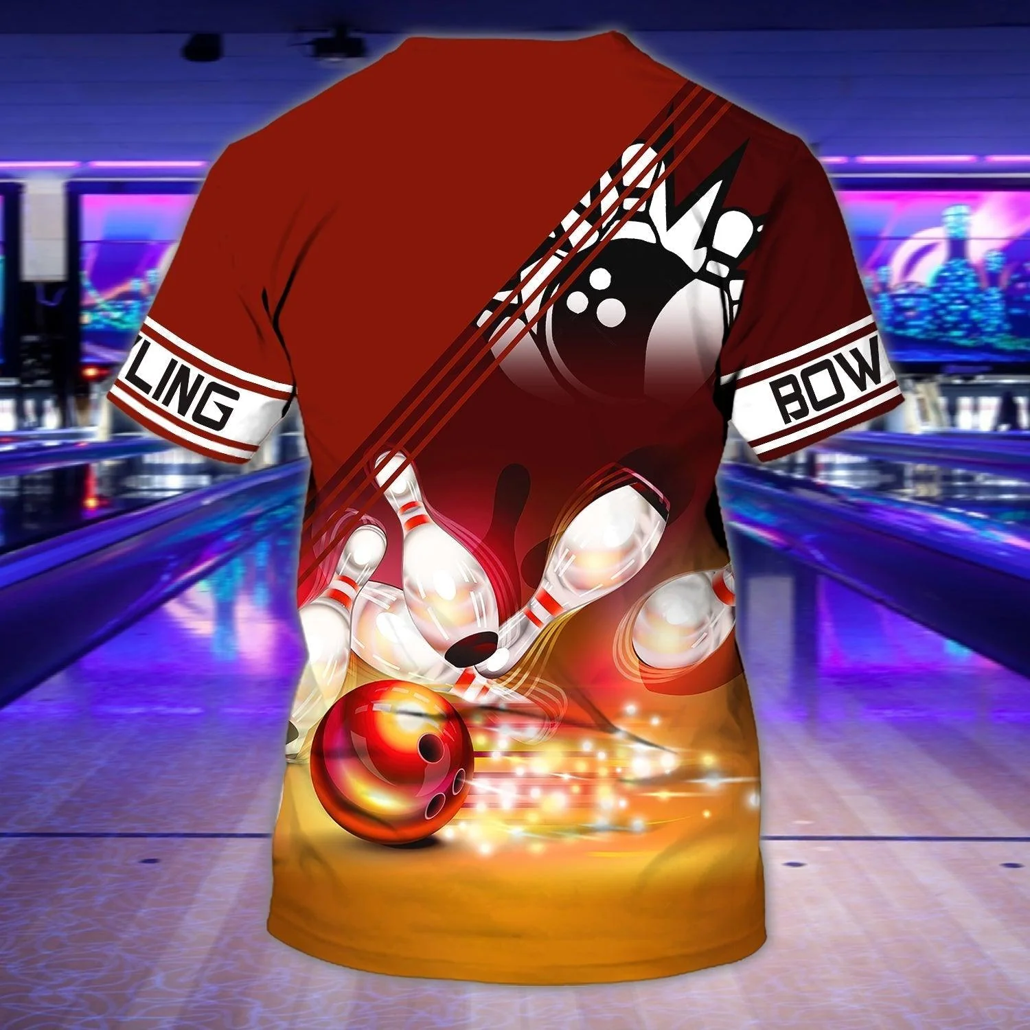 Personalized Bowling Shirt For Men, Custom Name Bowling Shirt For Men, Bowling Team Gift - Perfect Gift For Bowling Lovers, Bowlers - Image 2