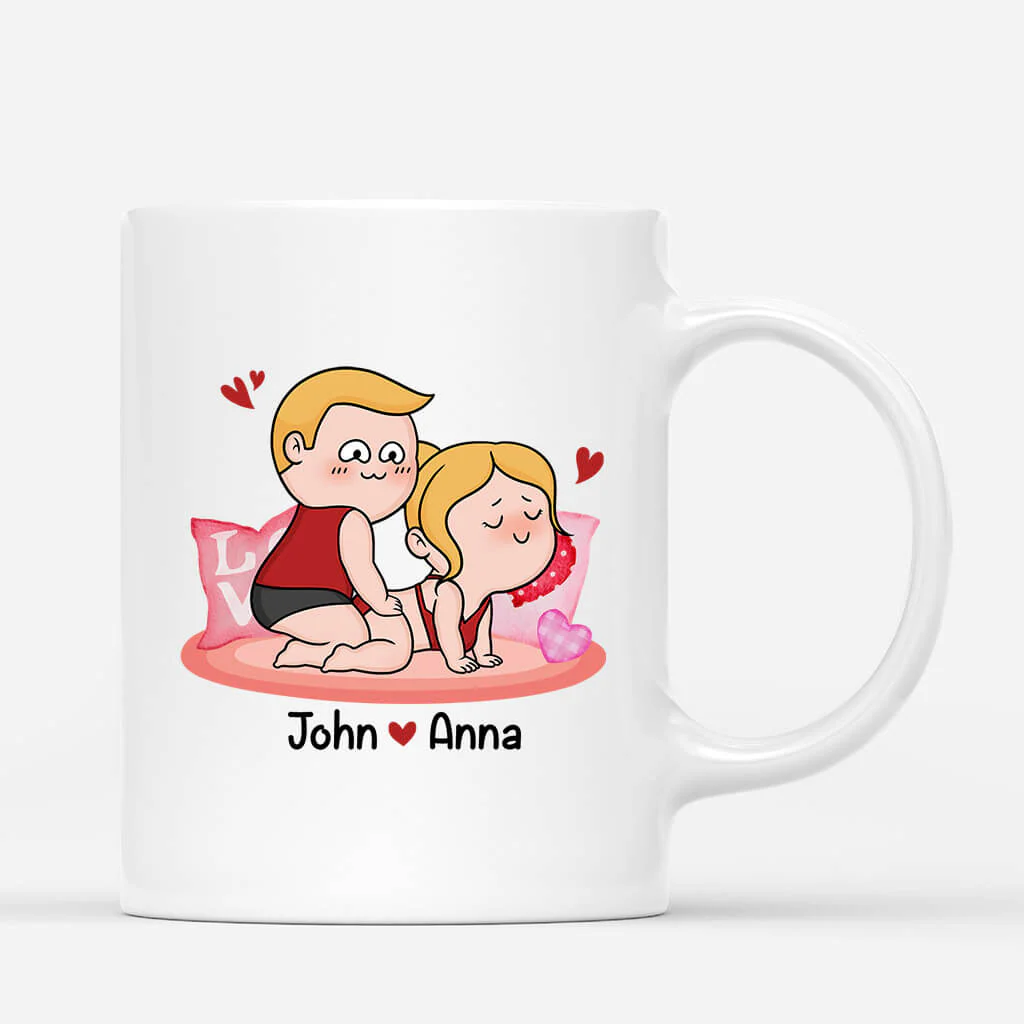 Personalized Couple Mug - Customized I Promise To Always Be By Your Side Or Under You Or On Top, Best Valentine Gift For Couple - Image 2