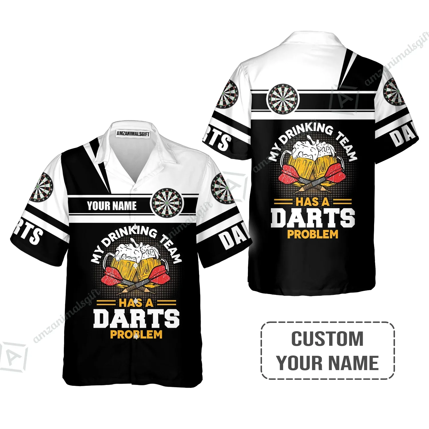 Personalized Darts Polo Shirt, My Drinking Team Has Darts Problem Polo Shirt For Men And Women, Perfect Outfit For Darts Lovers, Darts Players - Image 4