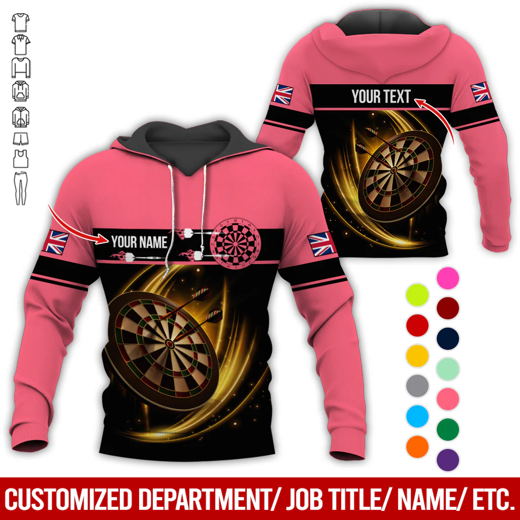 Personalized Darts Premium Hoodie, Custom National Flag Hoodie For Men & Women, Perfect Gift For Darts Lovers, Friend, Family - Image 12