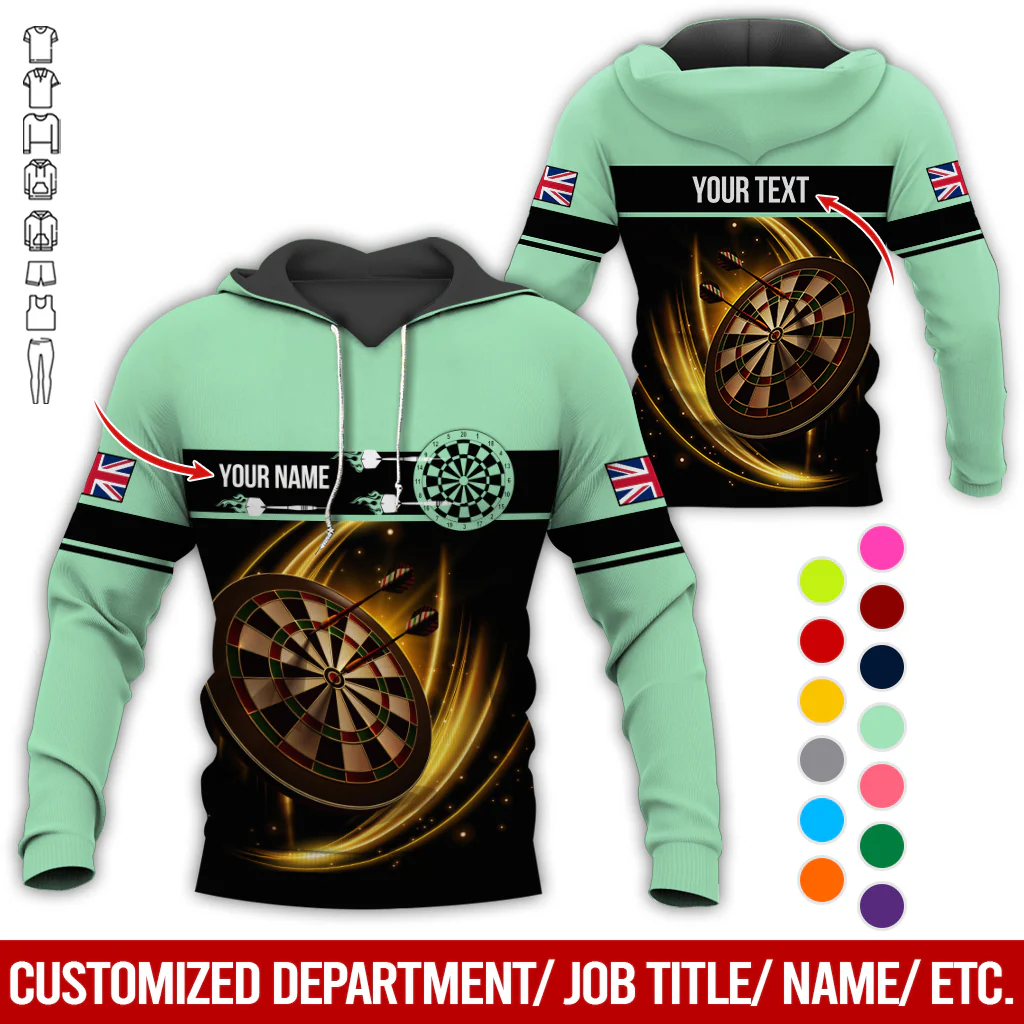 Personalized Darts Premium Hoodie, Custom National Flag Hoodie For Men & Women, Perfect Gift For Darts Lovers, Friend, Family - Image 8