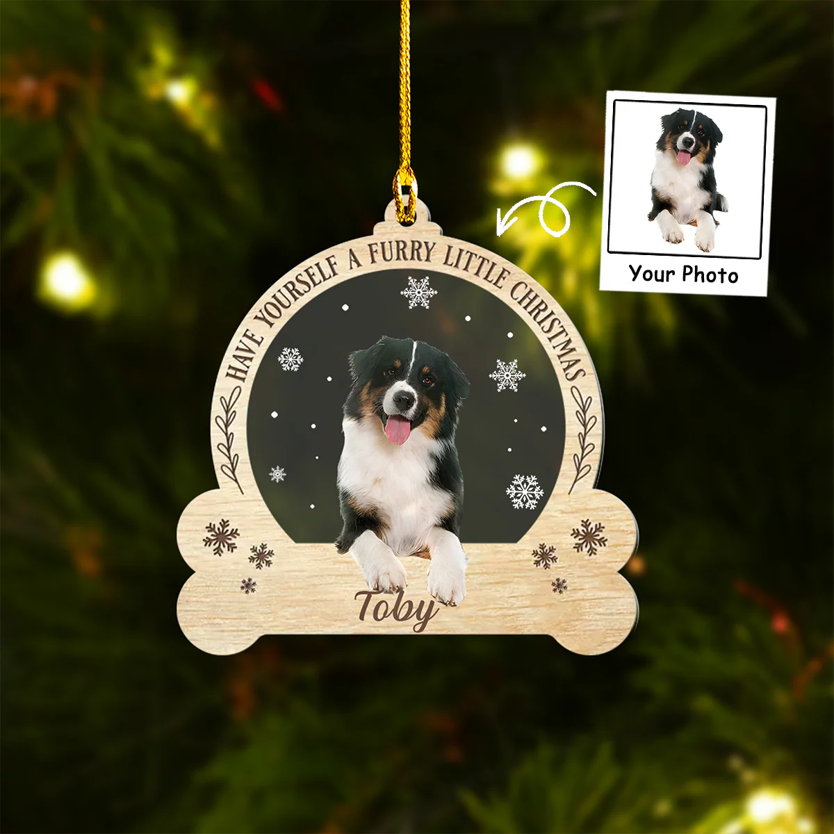 Personalized Dog Acrylic Ornament Have Yourself A Furry Little Christmas, Meaningful Ornament Gift For Dog Mom, Family - Image 2