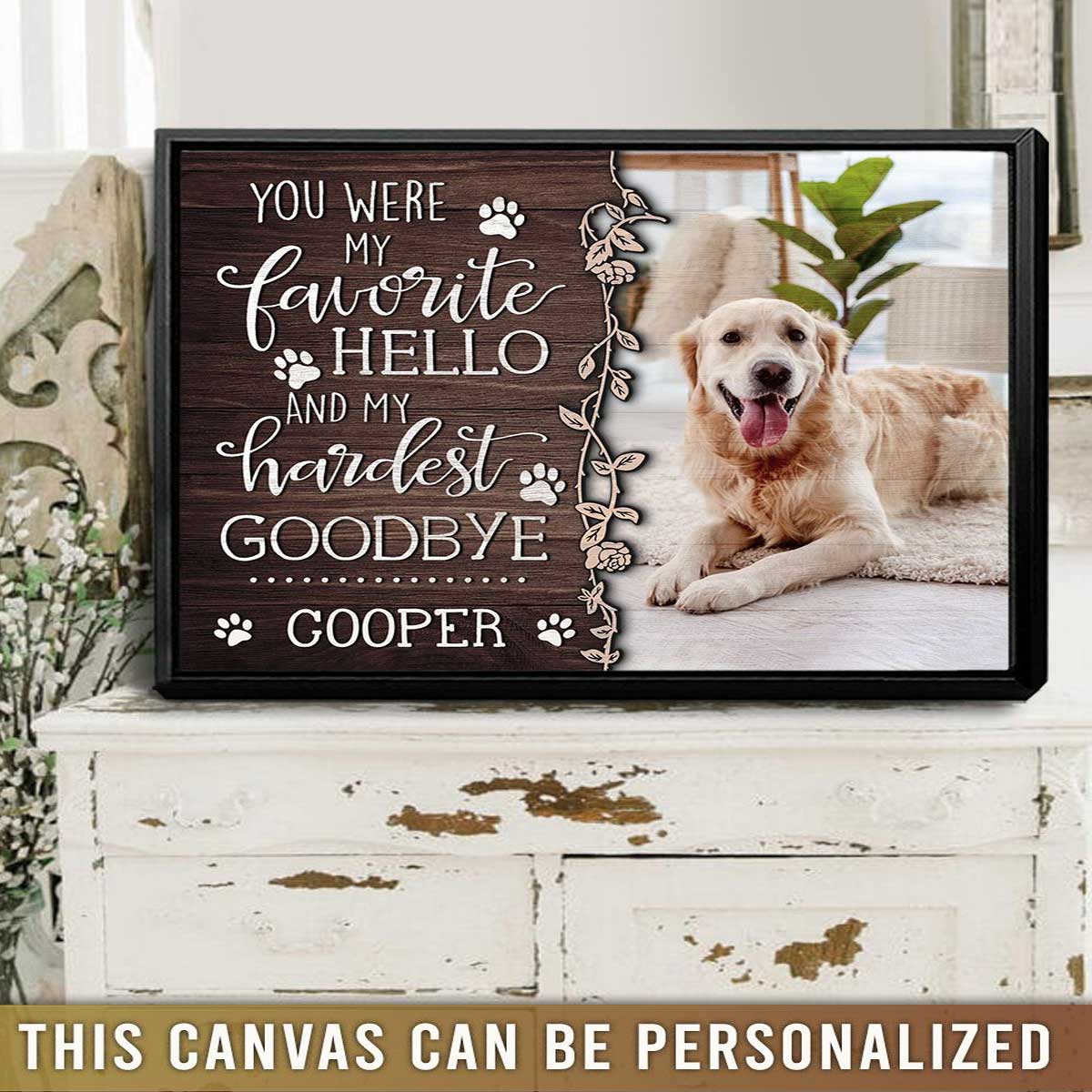 Personalized Dog Landscape Canvas, Custom Remember Pet Gift, Perfect Gift For Dog Lovers, Friends, Family - Image 7