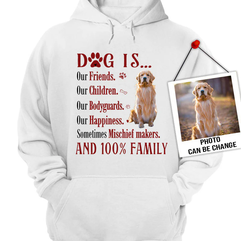 Personalized Dog Unisex T Shirt - Dogs are our friends our children our bodyguards our happiness Custom T Shirt - Gift For Dog Lovers, Family - Image 2