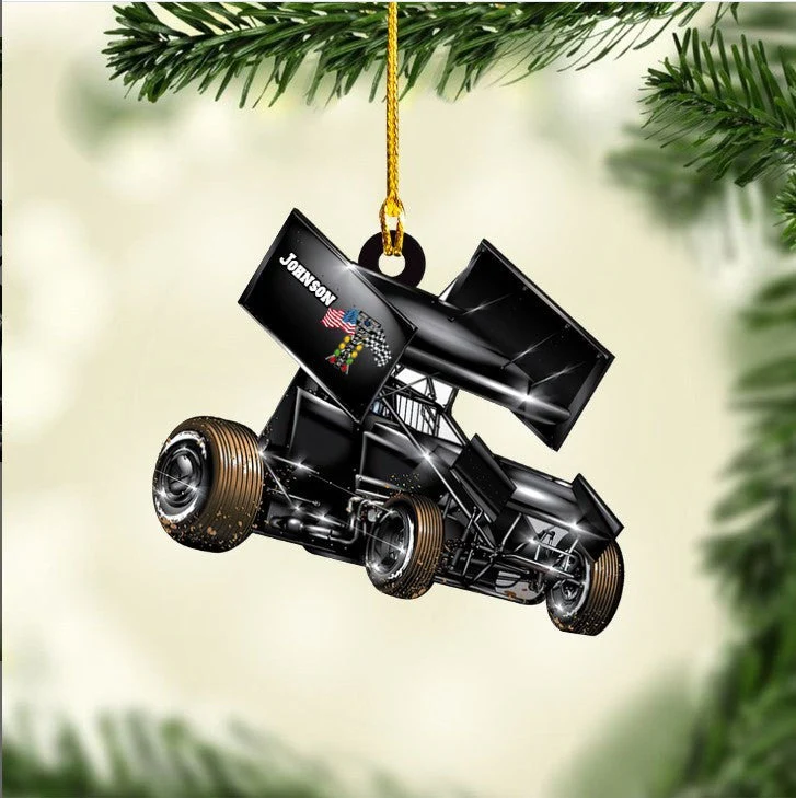 Personalized Drag Racing Acrylic Ornament For Drag Racing Lovers - Image 2