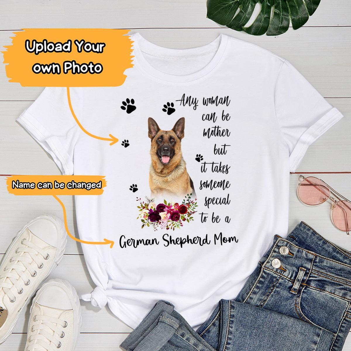Personalized German Shepherd Mom T Shirts, Happy Mother's Day From German Shepherd For Humans, Women's German Shepherd Gifts T Shirts - Image 2