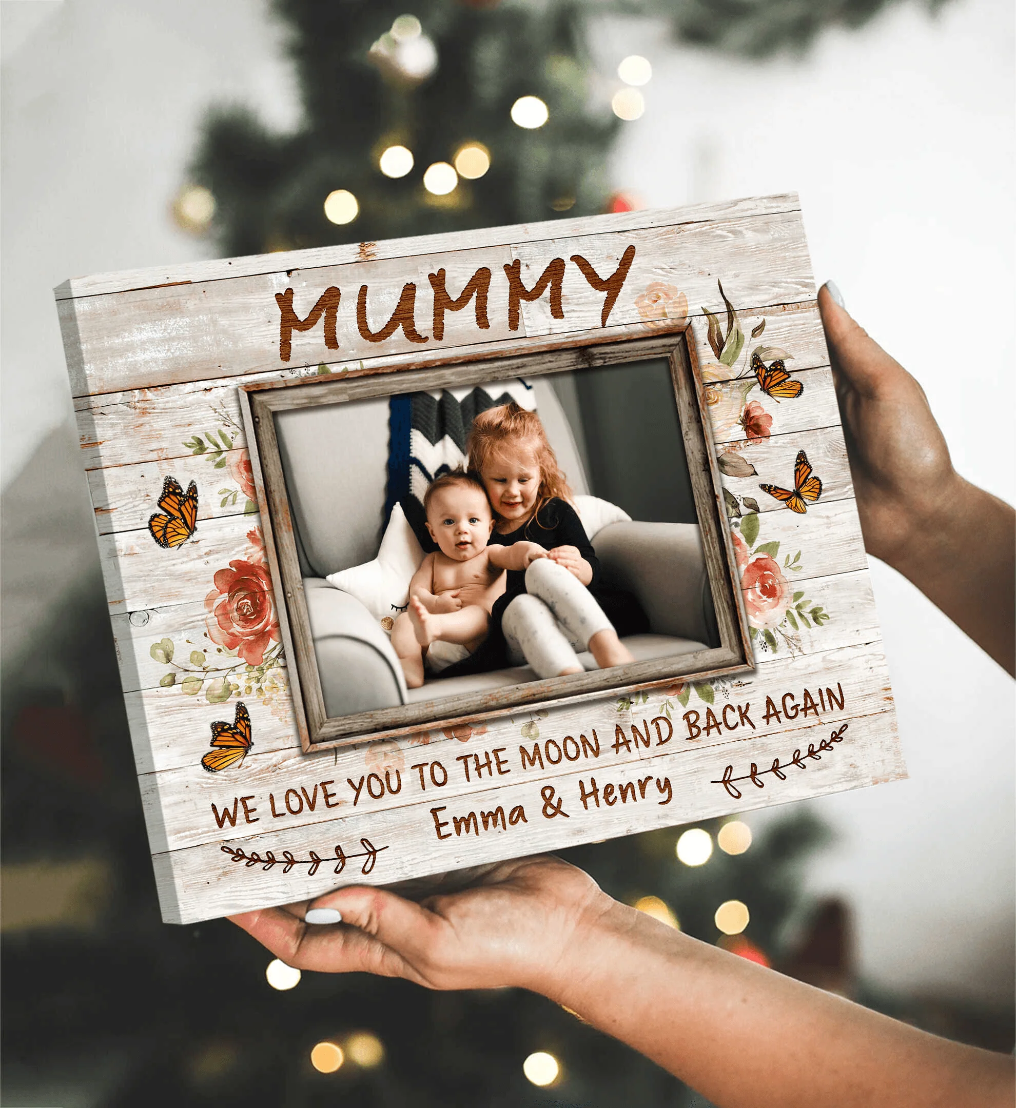 Personalized Gift For Mom Landscape Canvas - Custom Gift For Mom From Daughter Son, Mother's Day, Anniversary, Birthday, Presents for Mom - Mummy We Love You Canvas - Image 3